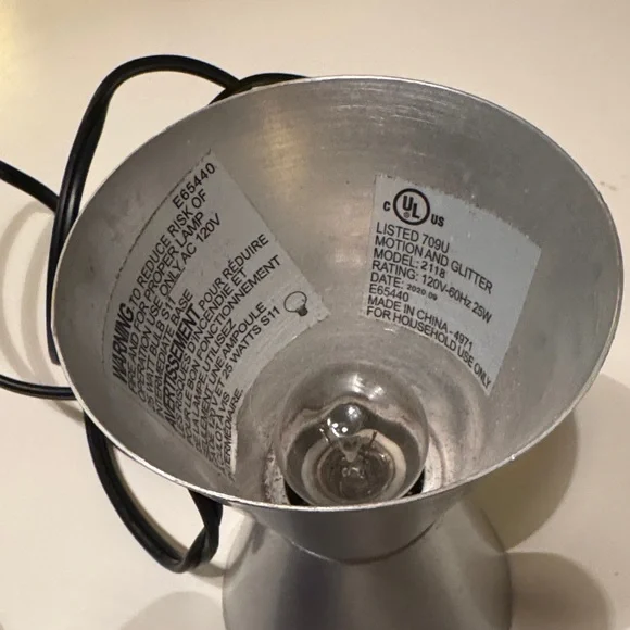 Silver and Blue Lava Lamp - Picture 4 of 9